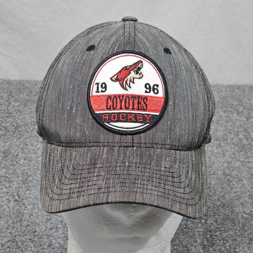 Arizona Coyotes Hat Mens S M Grey Linen Blend NHL Hockey Fan Gear Sportwear